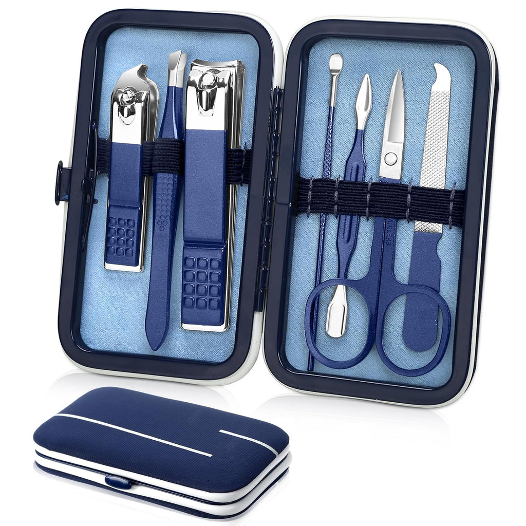 Travel Manicure Set Pedicure Kit Nail Clippers Set Grooming Kit | Stainless Steel Nail Clippers Nail Tools with