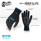 Work Gloves, XLarge, 15 Pair, Black and Gray