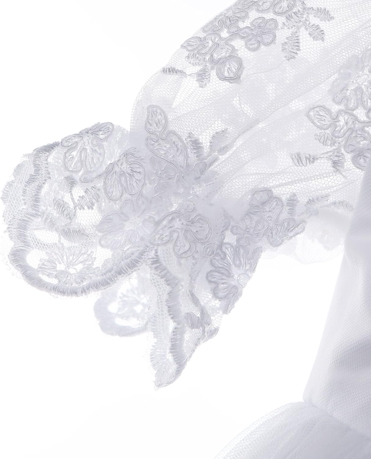 Baby Girls Baptism Delicate Embroideried Gown with Bonnet for 0-12 Months