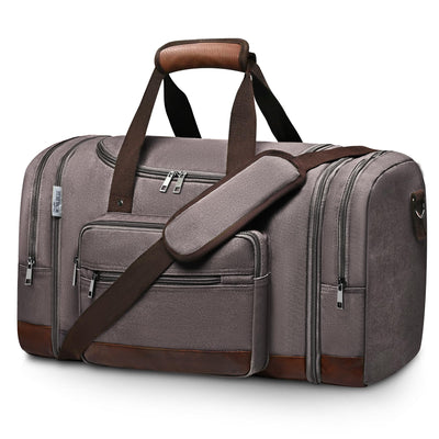 50L Expandable Canvas Duffle Bag Weekender Travel Carry On Gym