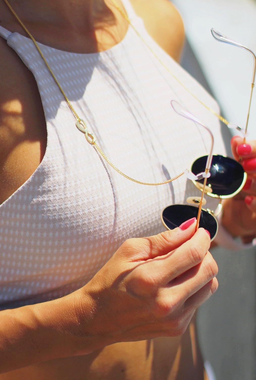 Glasses Chain, Eyeglass Strap For Women Sunglasses - 14K Gold Eyeglasses Chain, Eye Glasses Holders Around Neck