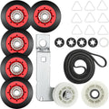 WPW10314173 Drum Roller&W10837240 Dryer Idler Pulley&661570v Dryer Belt&279640 Idler Pulley=4392067 Dryer Repair