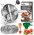 Stainless Steel Food Mills With 3 Milling Discs,Ergonomic design Of Rotary Food Mills For Tomato