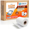 Square Terminal Paper Rolls 2 1/4" x 55' – Vonlyst BPA Free Thermal Receipt Paper for Square Credit Card Machine POS