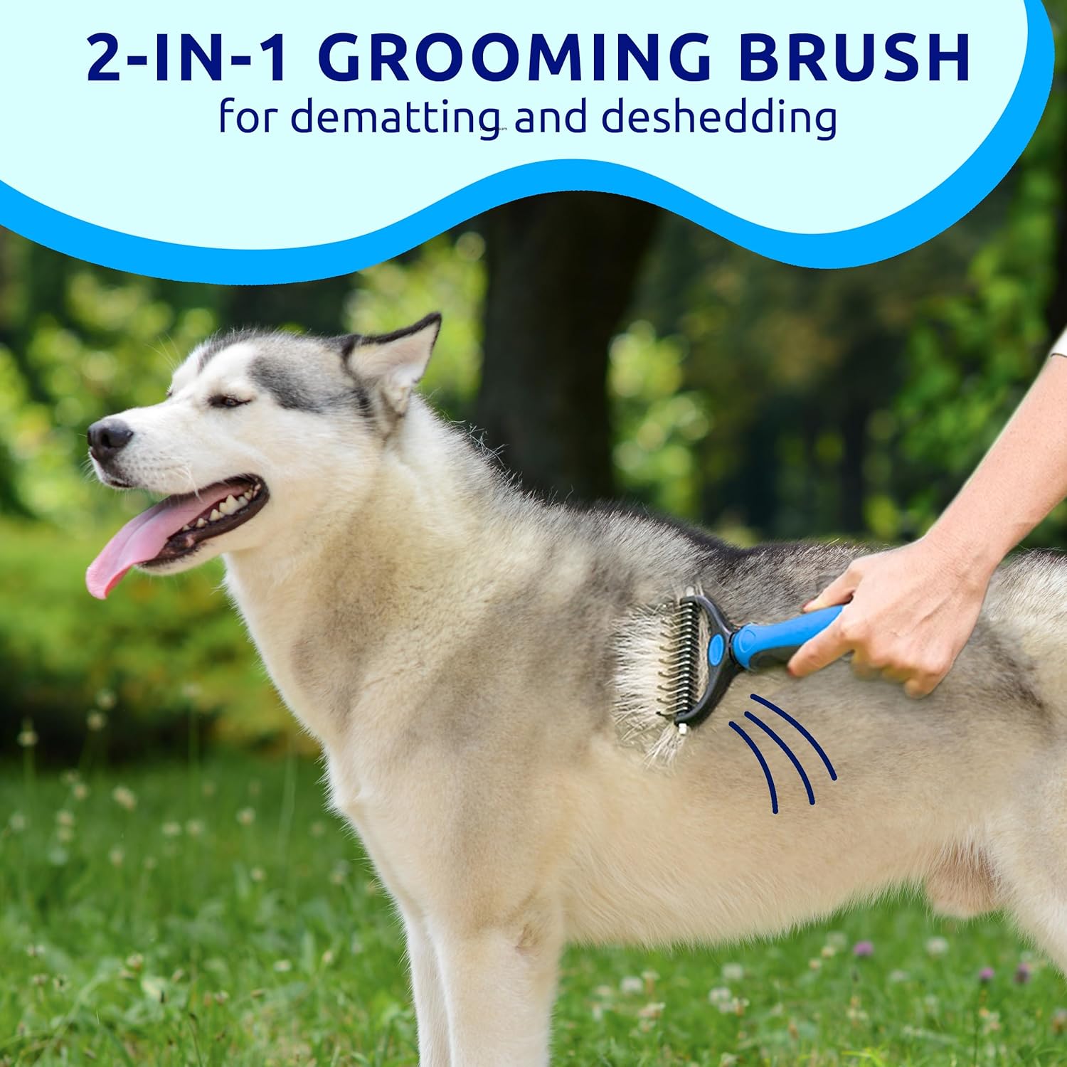 Deshedding Dog Brush For Shedding – Cat Brushes For Indoor Cats, Double-Sided Cat Brush Deshedding & Grooming Tool