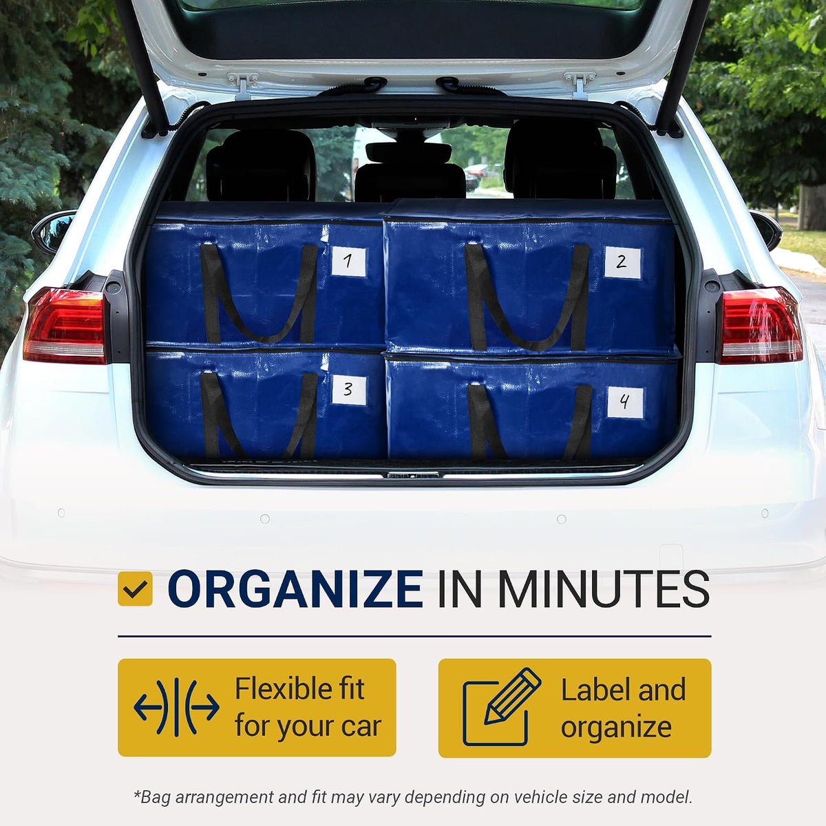 Moving Bags Heavy Duty (2 Pack) Blue Extra Large Totes