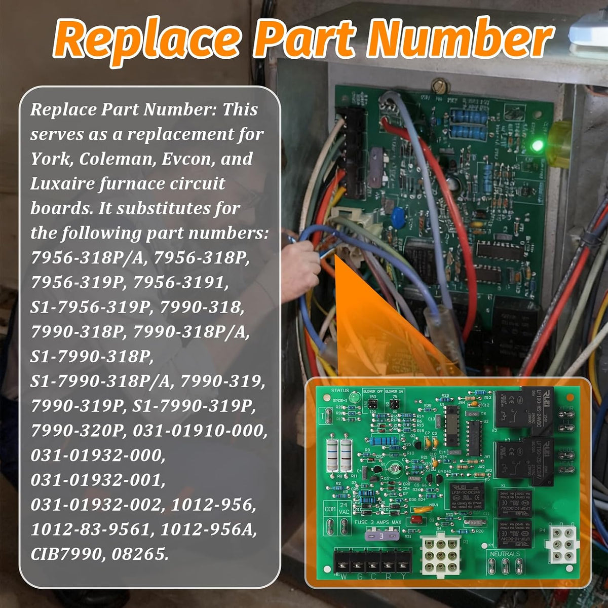 S1-7990-319P Furnace Control Circuit Board