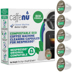 Caffenu Nespresso Original Line Compatible Eco Cleaning Pods, 5 Capsules