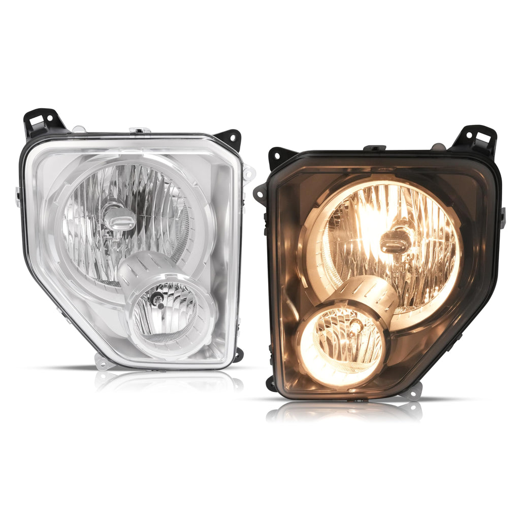 Headlight Assembly w/Fog Light Compatible with 08-12 Jeep Liberty