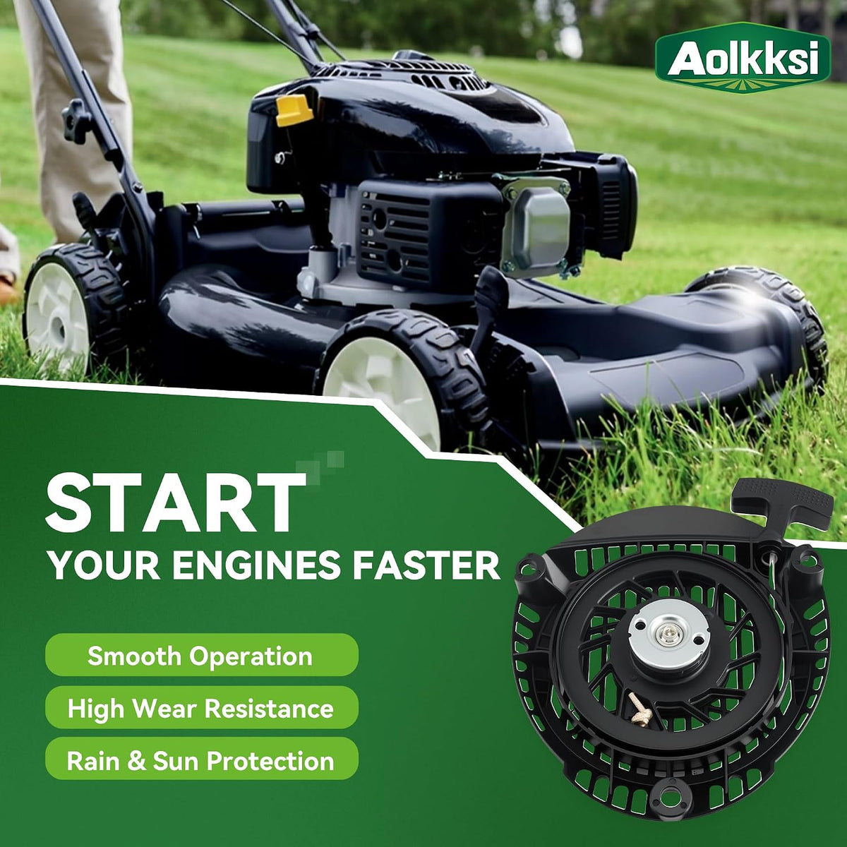 1416520 Recoil Starter Assembly For Kohler XT650 XT675 XT775 XT800 6.5 6.75 7.75 8.0 HP 149cc 173cc Engine Toro Lawn Mower Pull Start，Replaces 1416520-S 1416520S