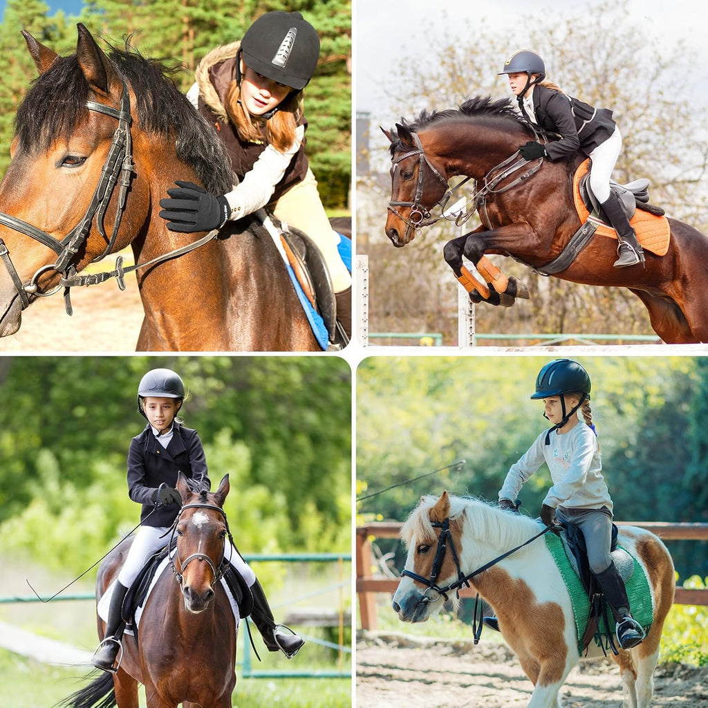 Horse Riding Gloves Kids with Reinforced Grip