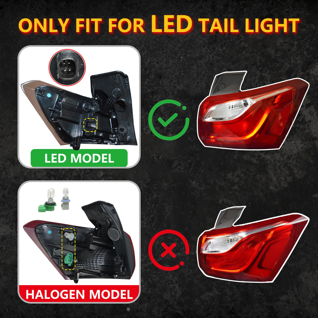 LED Tail Light Left Outer for Chevy Equinox 2018-2020 OE 84769837