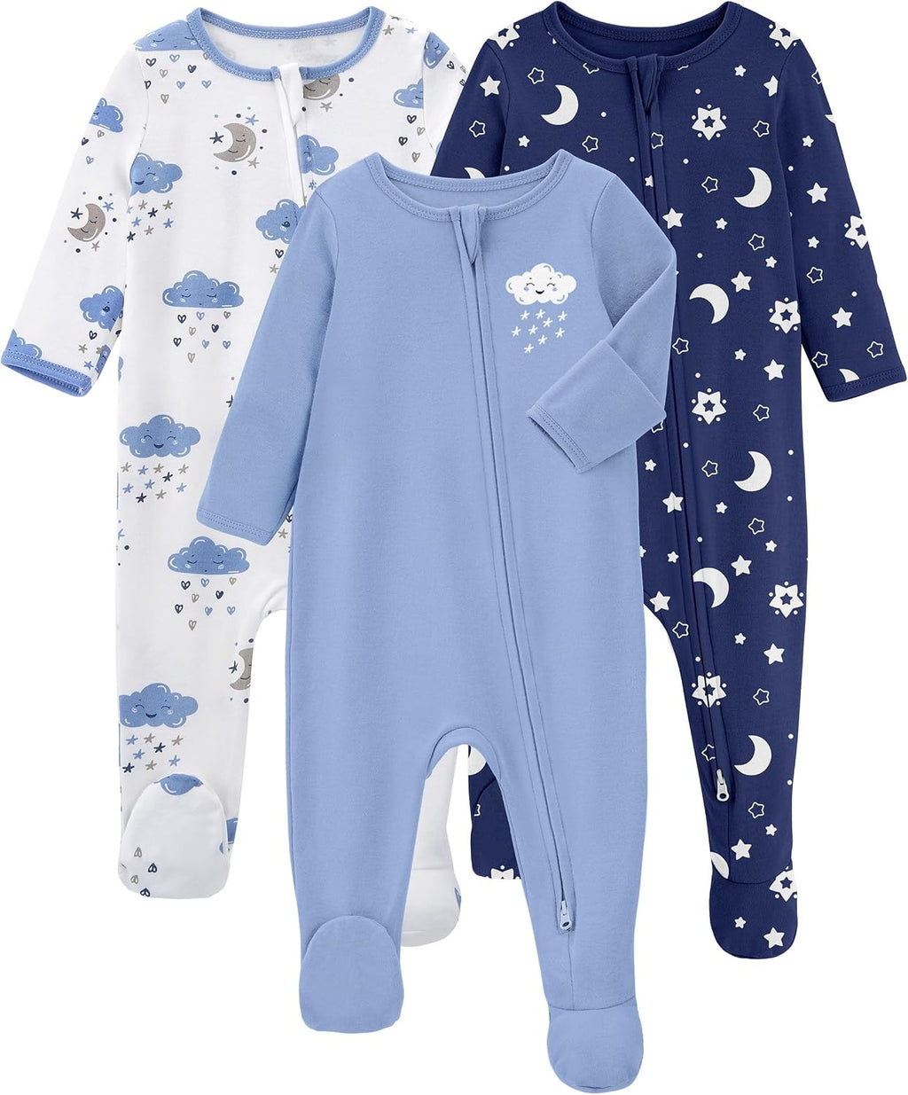Baby Pajamas 100% Organic Cotton Newborn Sleepers Boy Girl Clothes