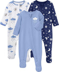 Baby Pajamas 100% Organic Cotton Newborn Sleepers Boy Girl Clothes