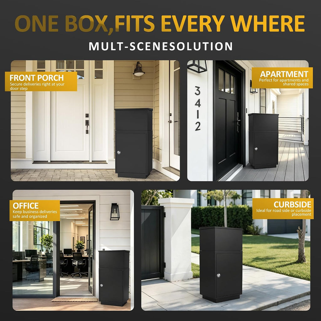 Package Delivery Box for Outside,Parcel Drop Box with Password Lock