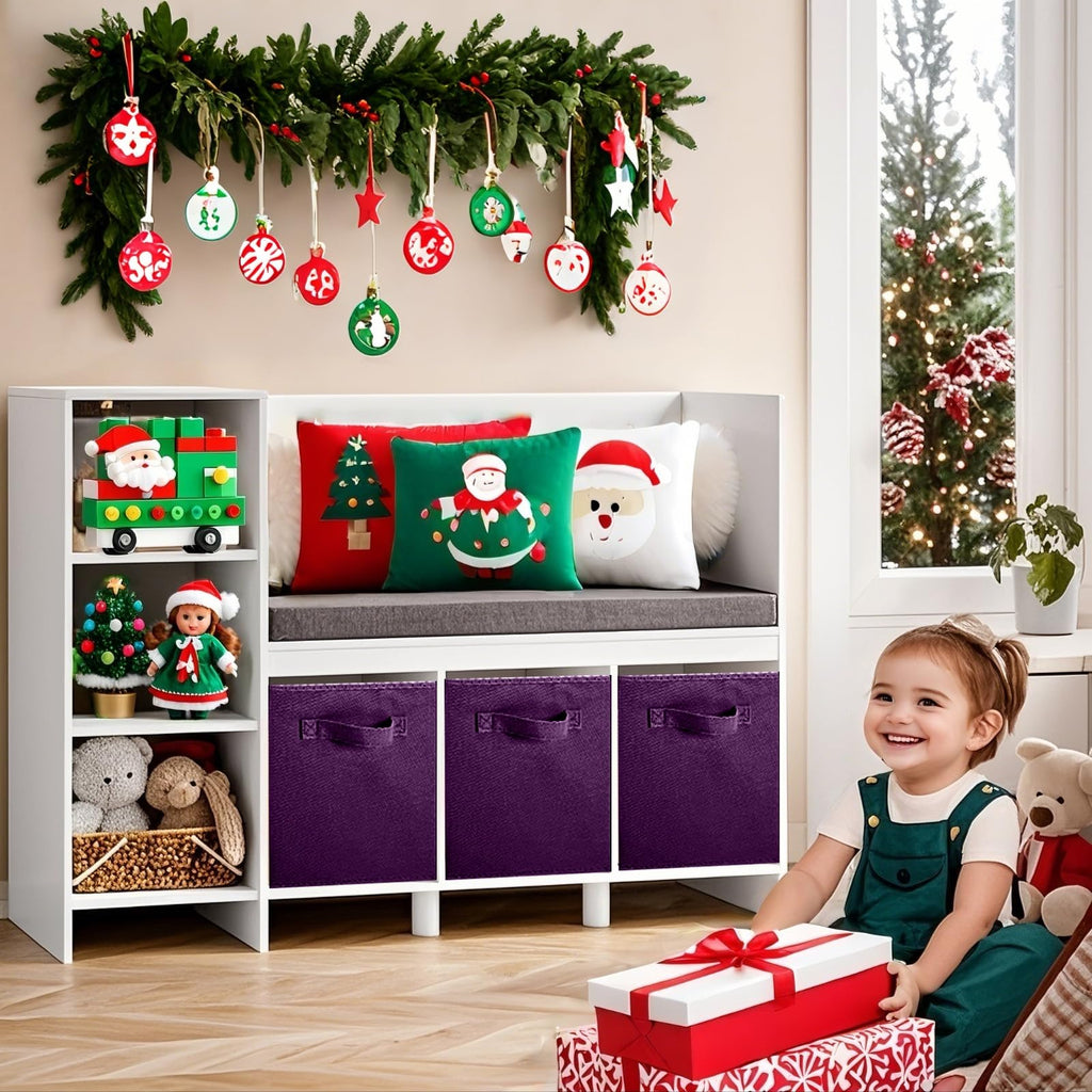 Storage Bins, Foldable Fabric Storage Cubes And Cloth Storage