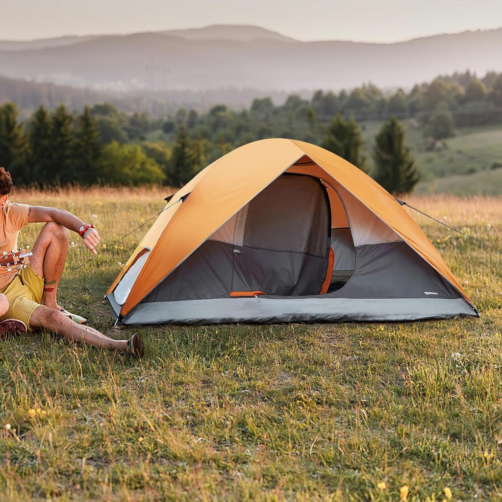 Camping Tent, 3-Season Dome Design with Rainfly