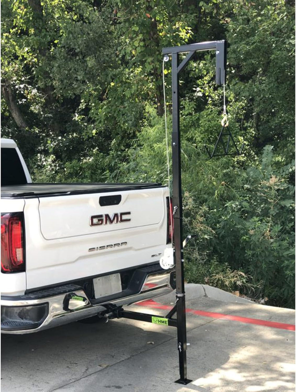 Truck Hitch Game Hoist Kit with Winch and Gambrel, 400 lb Capacity | Hunting Game Skinning and Cleaning Accessory