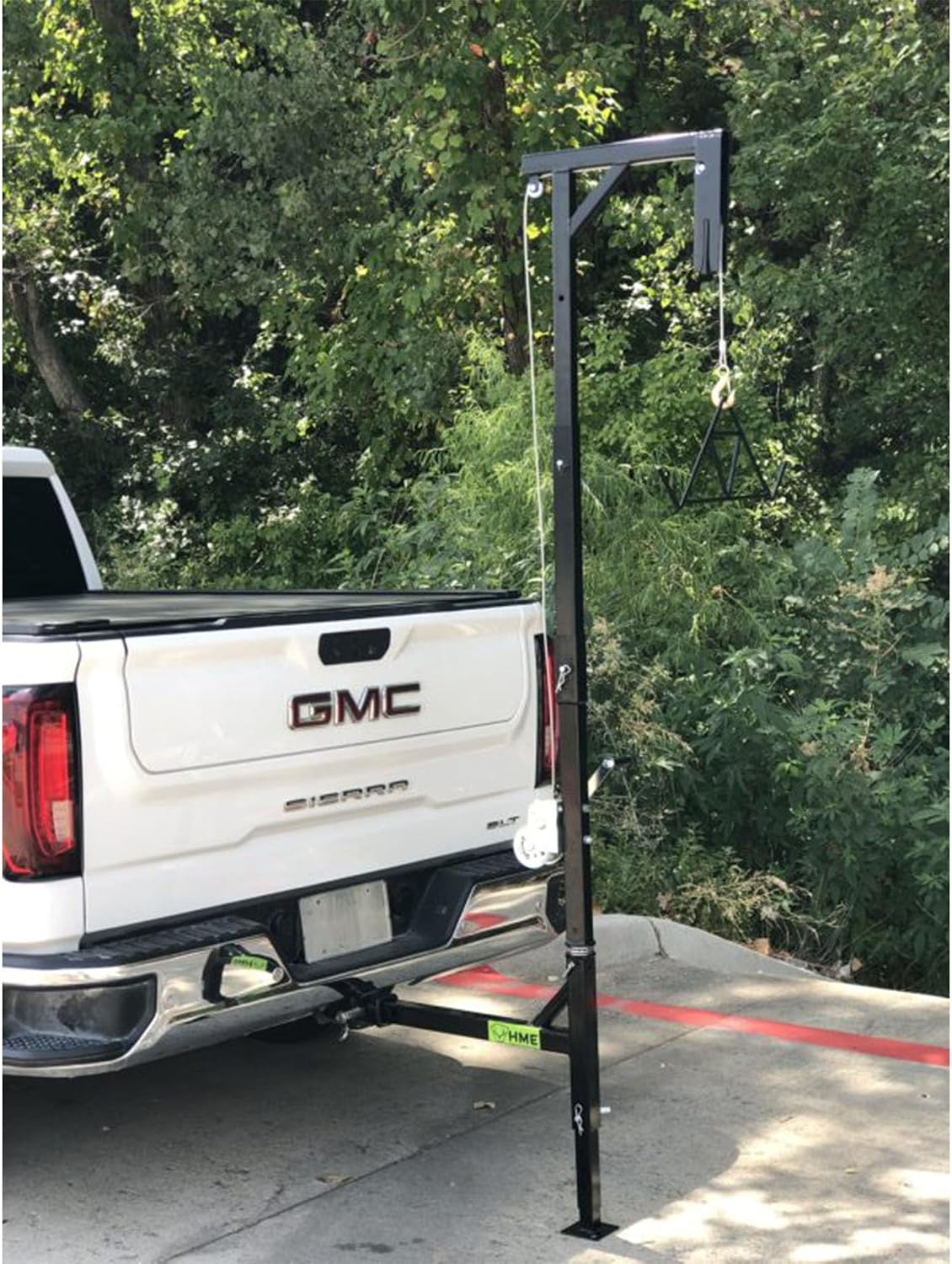 Truck Hitch Game Hoist Kit with Winch and Gambrel, 400 lb Capacity | Hunting Game Skinning and Cleaning Accessory