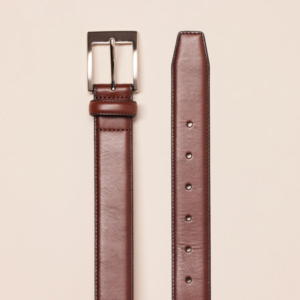 Amazon Essentials Men's Big-Tall Classic Dress Belt Accessory, -tan, 52