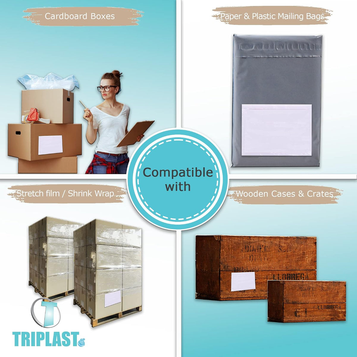 100 x A5 Plain Document Enclosed Wallet (225 x 165 mm) | Peel & Seal Clear Plastic Envelopes/Sleeves/Pockets/Wallets