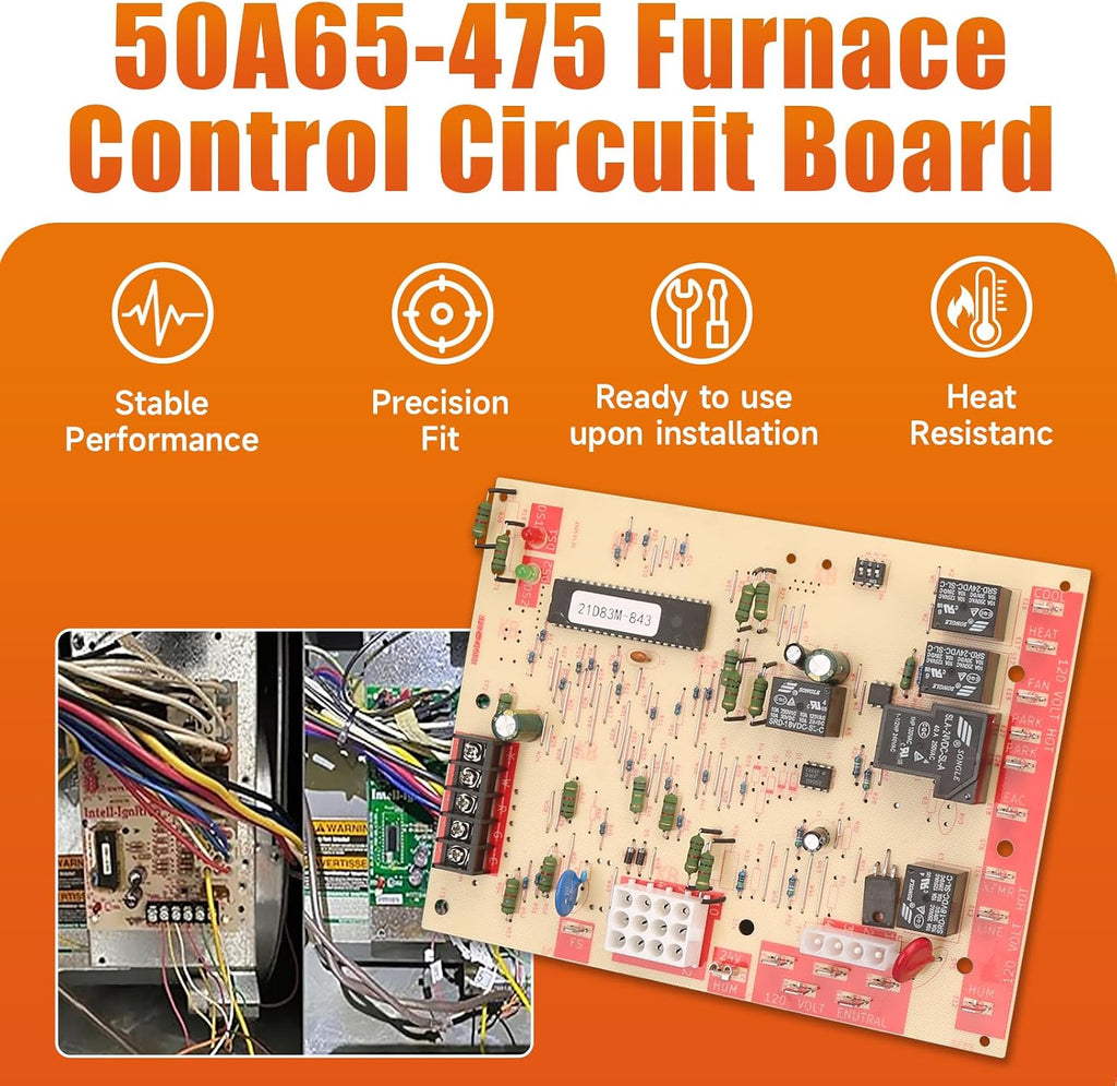 21D83M-843 32M8801 83M00 50A66-122 50A66-123 Furnace Control Circuit Board Compatible with Lennox White Rodger Replace 10M9301 12L6901 56L8401