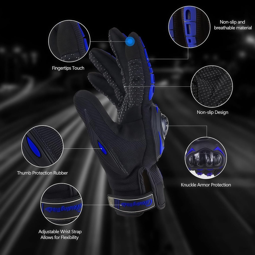 Motorcycle Gloves for Men and Women Touchscreen Guantes Para Motocicleta Hombre for Powersports BMX ATV MTB Motocross