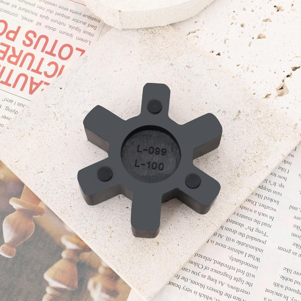 2PCS L099/L100 Jaw Coupling Insert Compatible with Lovejoy Compatible with Martin Compatible with Browning NBR Rubber Spider Insert Black