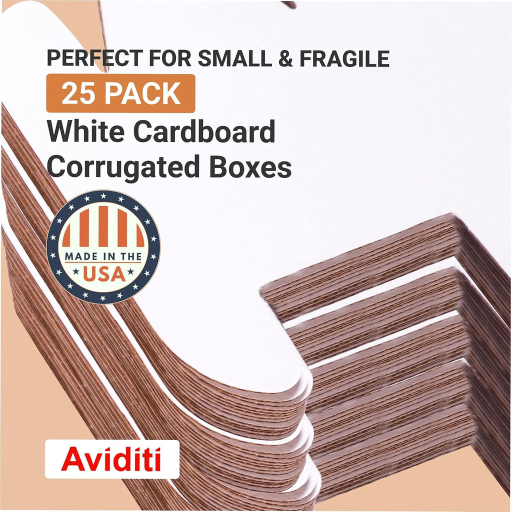 Shipping Boxes Small 12"L x 12"W x 12"H 25-Pack - Corrugated Cardboard Box for Moving, Mailing, Packing, Packaging