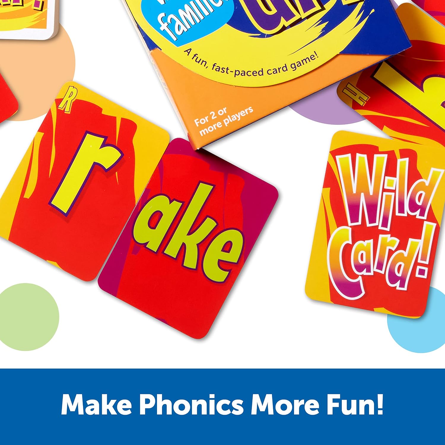 Snap It Up Phonics - Reading Card Game, Sight Words Flash Cards, Phonics Family Board, ABC Classroom Must Haves