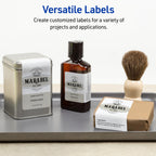 Printable Rectangular Labels, Sure Feed Technology, 2" x 3", Matte White, Permanent Adhesive, Laser/Inkjet Printable