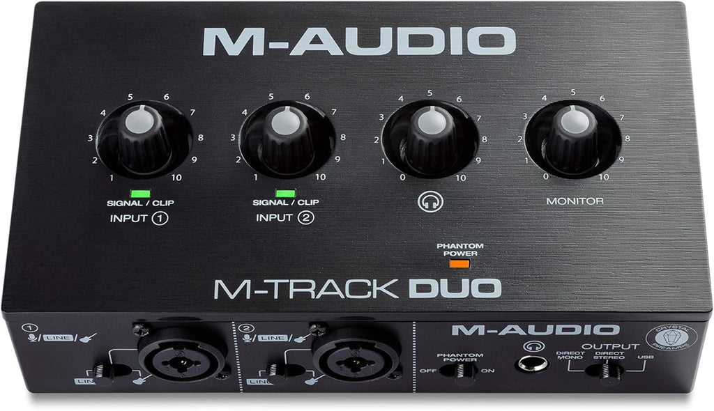 M-Track Duo USB Audio Interface | Dual XLR, Line and DI Inputs, Professional Software Suite for Recording, Streaming
