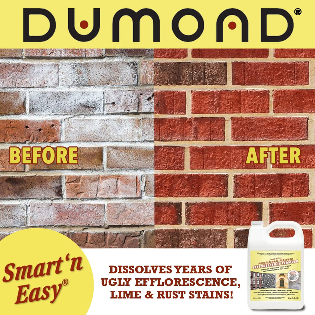 Smart 'n Easy Efflorescence Remover - Heavy Duty Professional Strength Formula - Removes The Toughest Salt, Calcium