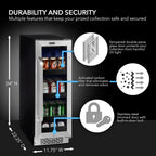 12" Built-in Undercounter Beverage Refrigerator, 75 Can, BBR-638SB