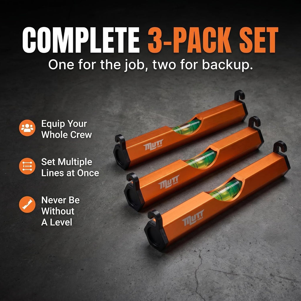 3 Inch Aluminum String Line Level for Construction | 3 Inch, Aluminum, String Line, Vial Level, Construction