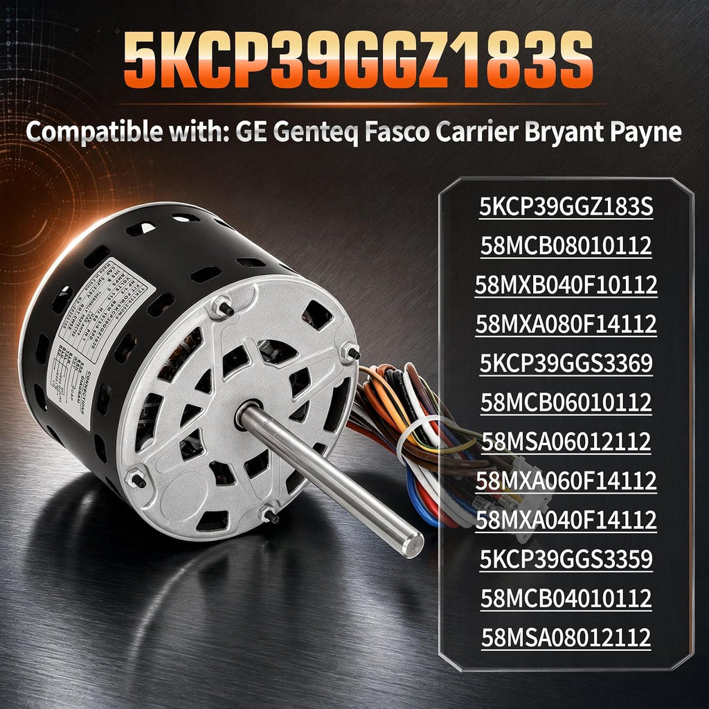 5KCP39GGZ183S Blower Fan Motor Fit for Carrier Bryant Payne ge genteq