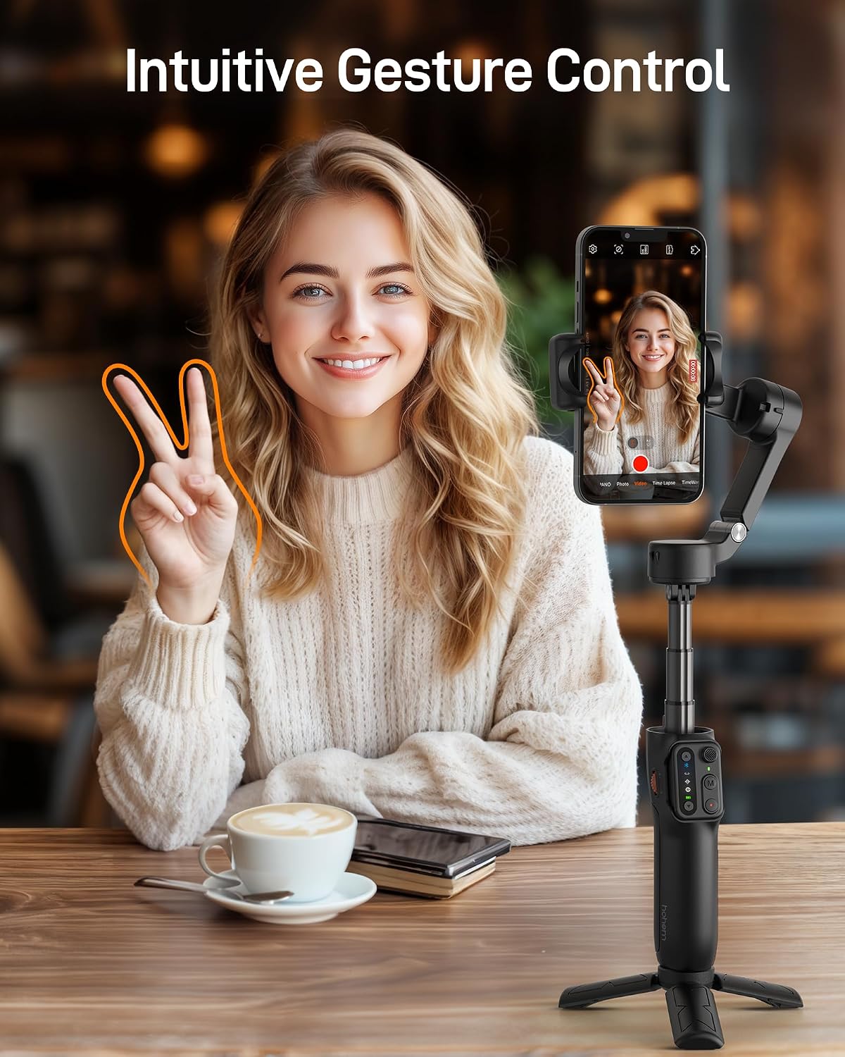 iSteady X3 SE Plus 3-Axis Gimbal Stabilizer for iPhone & Android | Detachable Remote, iSteady 8.0 Anti-Shake, 8"