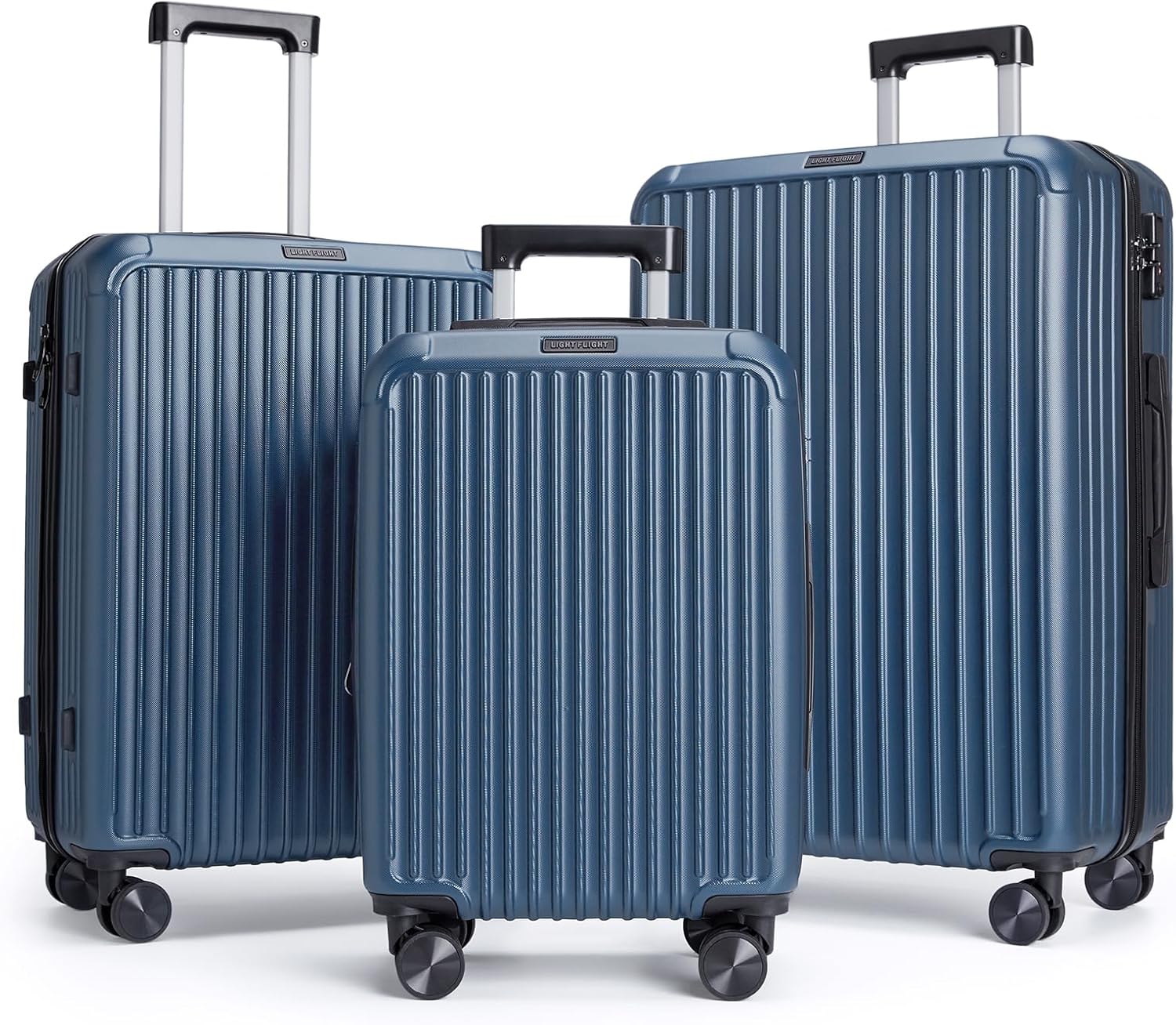 Luggage Sets, Durable Hard Shell 3 Piece Set Suitcase with Spinner Wheels, Hardside Lightweight Luggage set with TSA
