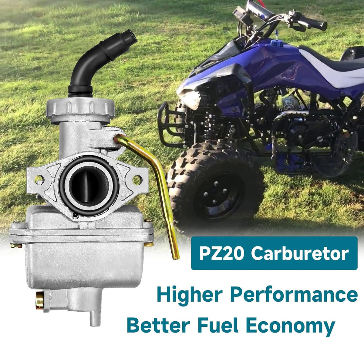 FVRITO PZ20 Carburetor Kit for Tao tao Coolster 125cc 110cc 90cc 70cc 50cc Kazuma Baja Chinese ATV Quad 4 Wheeler SunL NST Roketa Loncin Lifan XR80 CRF70 4 Stroke Go Kart Pit Dirt Bike Parts