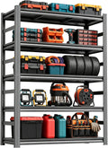 Garage Shelving Storage Shelves 3000LBS Heavy Duty Metal Shelving Unit 5 Tier Adjustable Shelf for Kitchen Warehouse