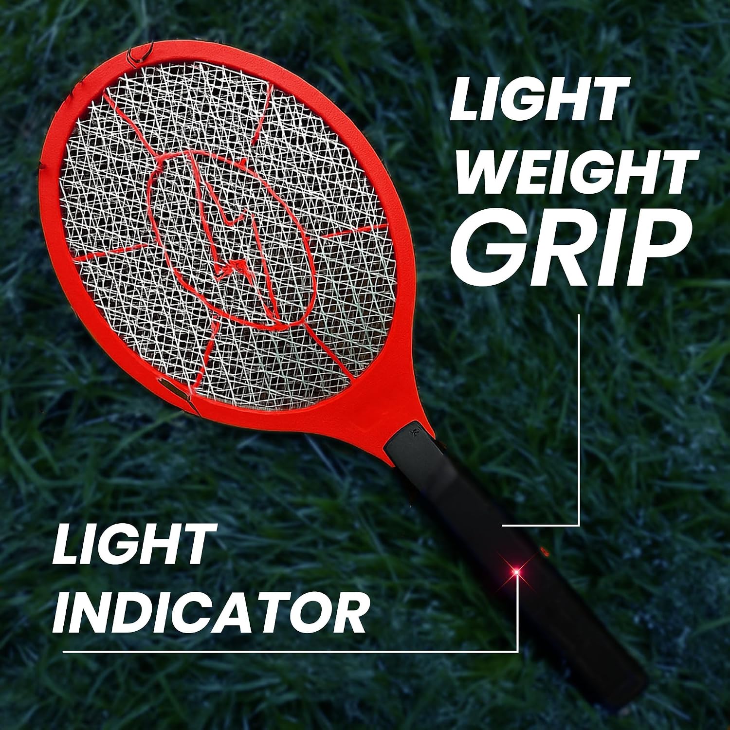 Electric Fly Swatter 2 Pack - 3000V Electric Grid Bug Zapper Racket with Safety Mesh, Handheld Mosquito & Fly Killer