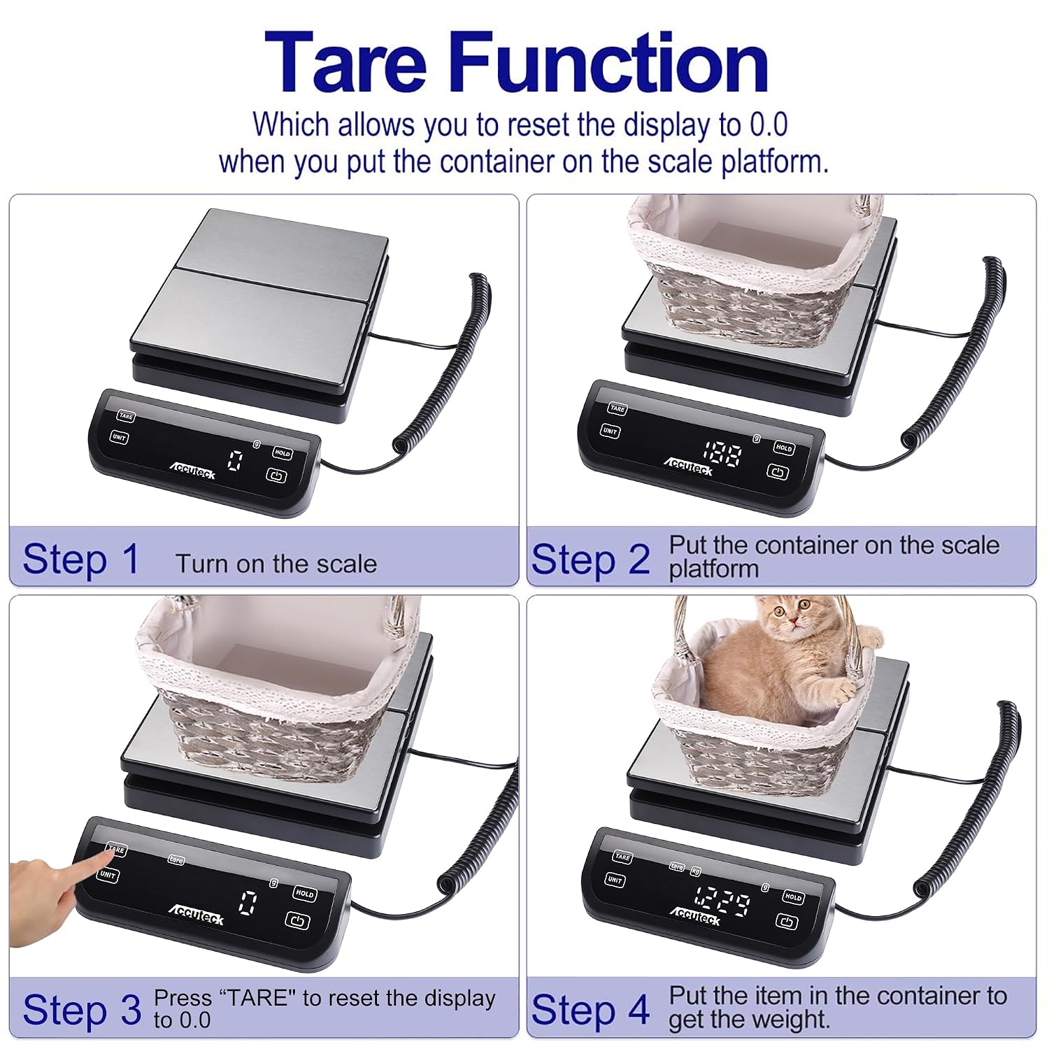 8880 High Accuracy Digital Shipping Scale and Postal Scale, 0.1oz Precision (Stainless Steel with Touch Screen, 150LB)