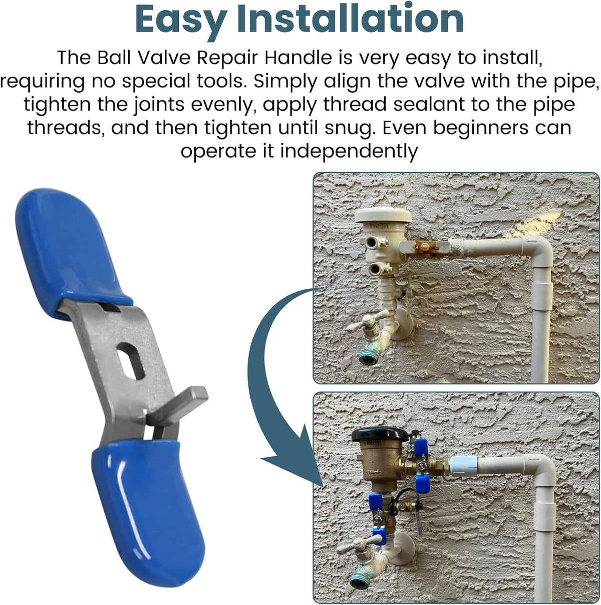 Rk34-Bvhd 3/4" Inch Ball Valve Handle Replacement