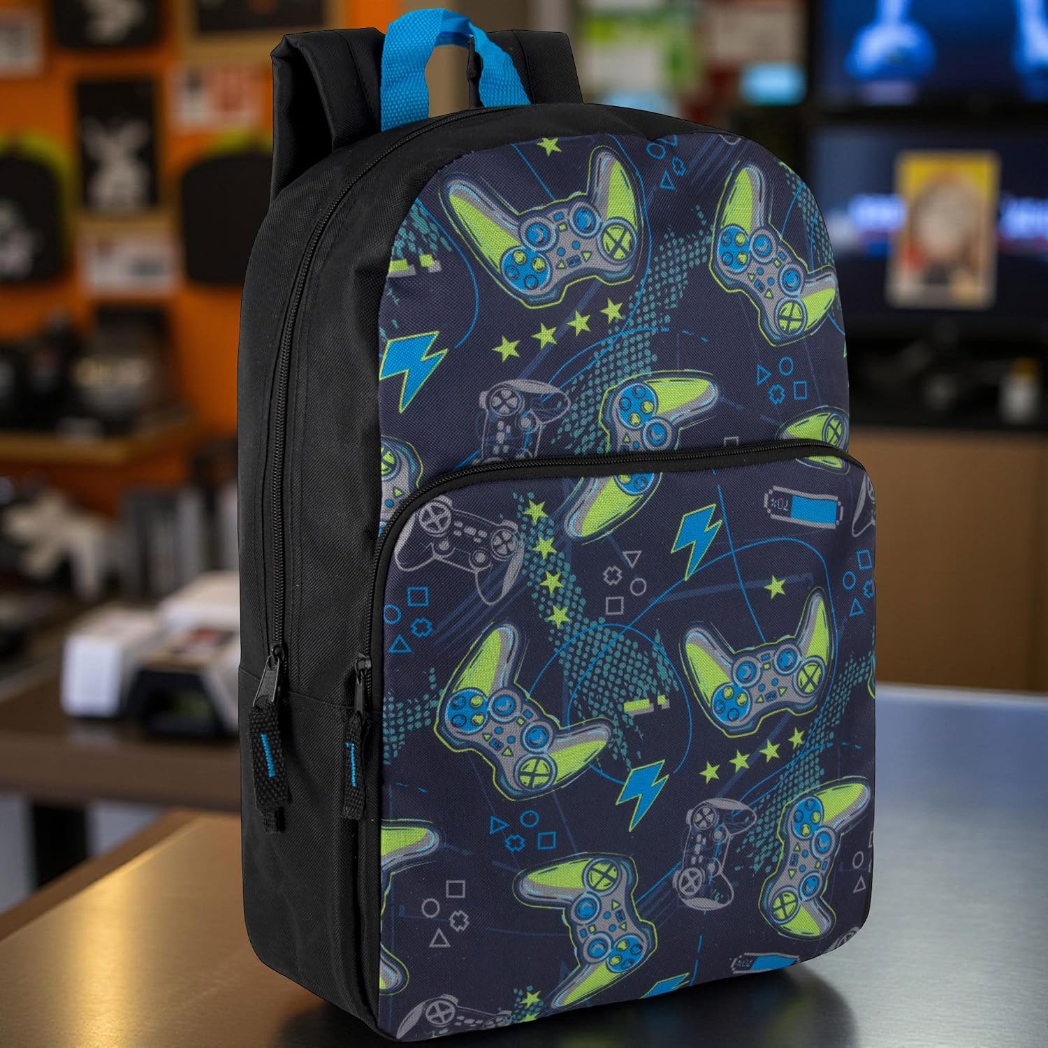 Fun School Backpack for Elementary Middle School Girls and Boys | 17 Inch Printed Backpacks for School Kids, Travel