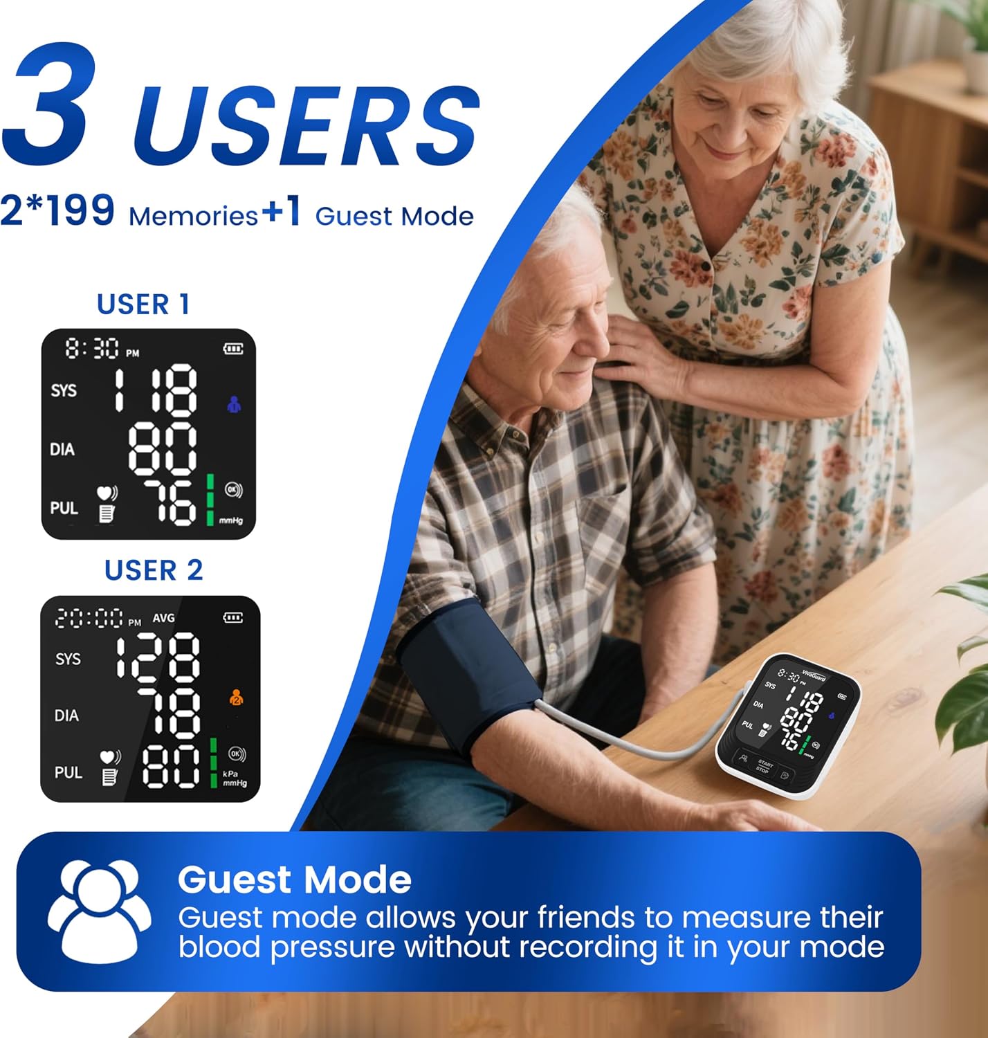 Upper Arm Blood Pressure Monitor for Home Use, FDA-Cleared FSA&HSA Eligible