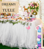 White Tulle Fabric Roll 54" X 10 Yards