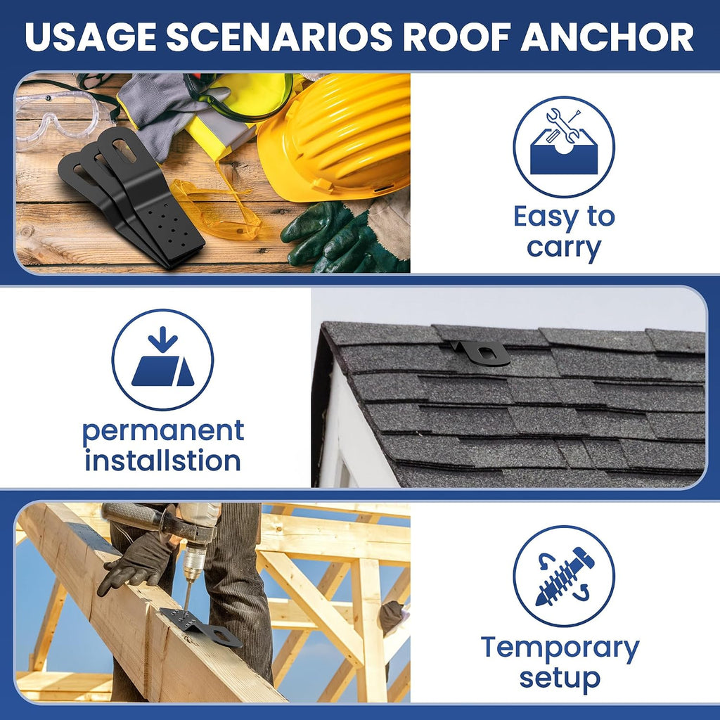 Roof Safety Anchor,Permanent Roof Anchor For Fall Protection Connects To Wood Surfaces,Metal Roofing Anchor Use With