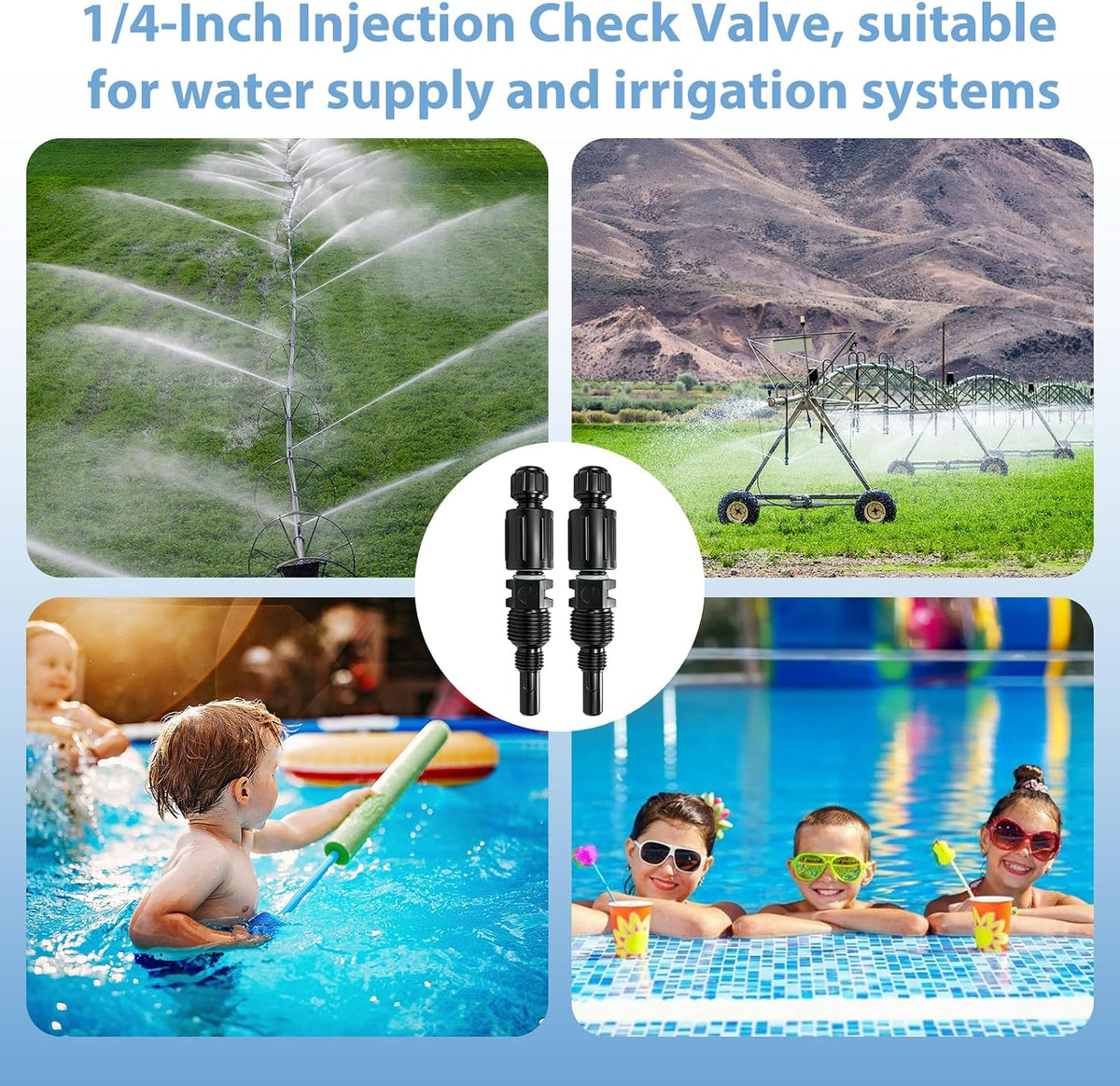 1/4-Inch UCDBINJ Injection Check Valve for Stenner Pumps, 2 Pack