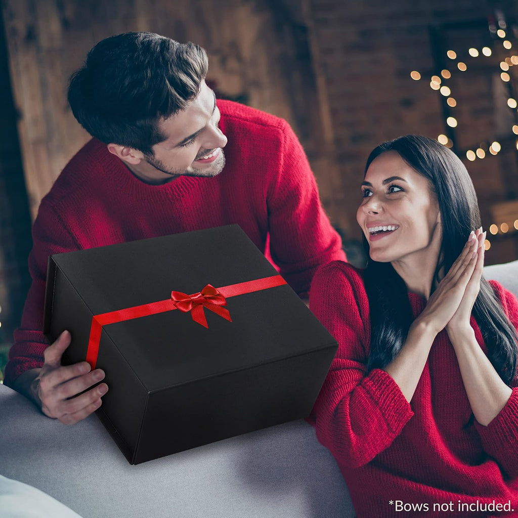 Black Magnetic Gift Box, 12x12x6 Inch, 15 Pack