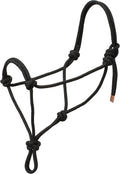 Weaver Leather 35-7799-R1 Diamond Braid Rope Halter, Black, Average Horse